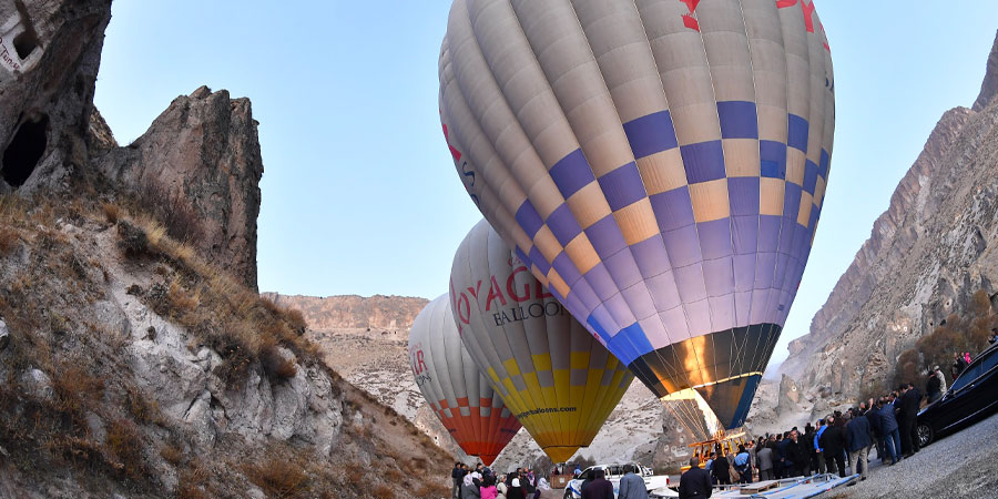 SOĞANLI'DA SICAK HAVA BALON TURU